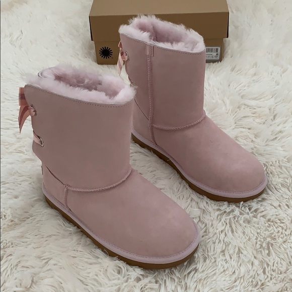 customizable bailey bow genuine shearling bootie